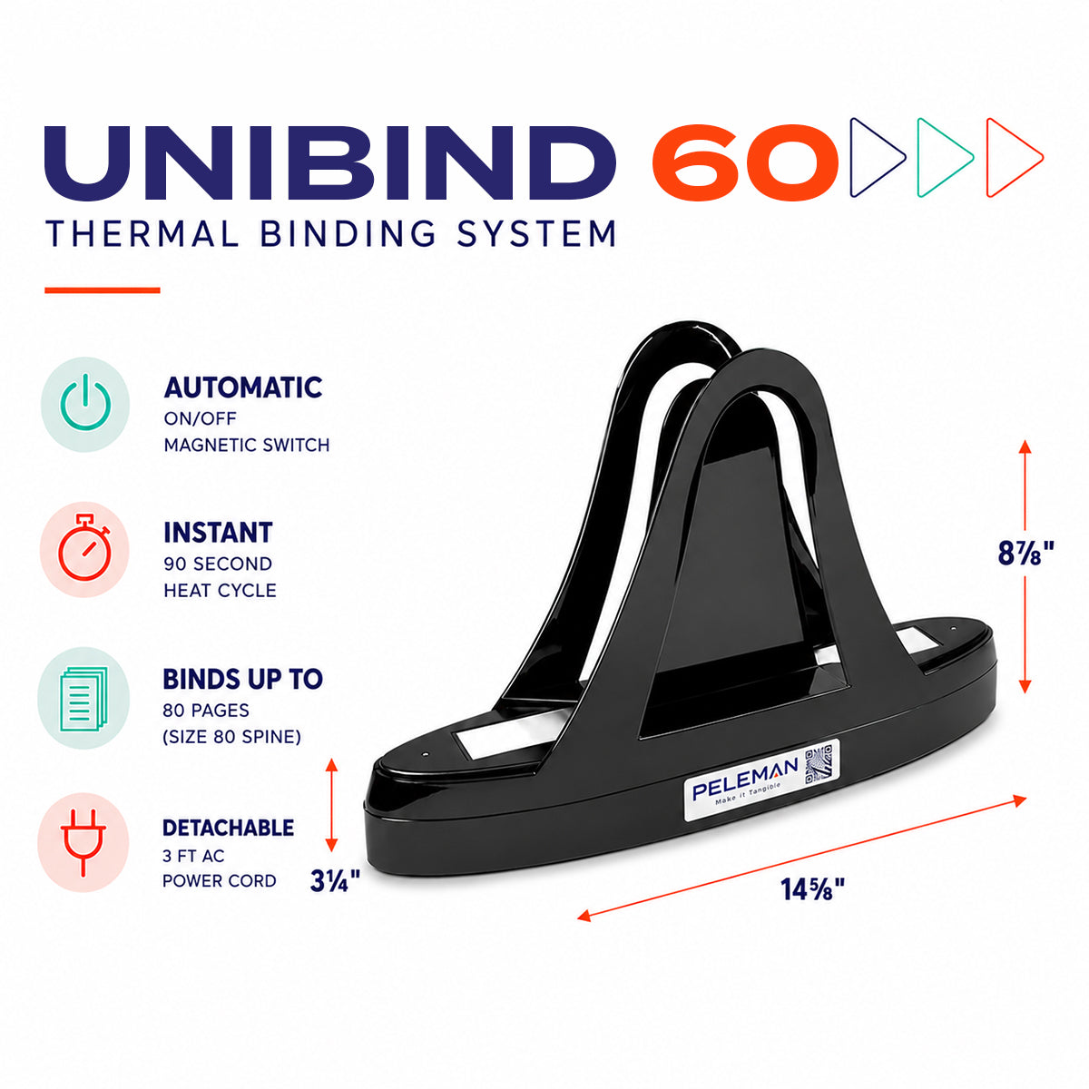 Thermal Binding Machine Unibind 60 Deluxe Black