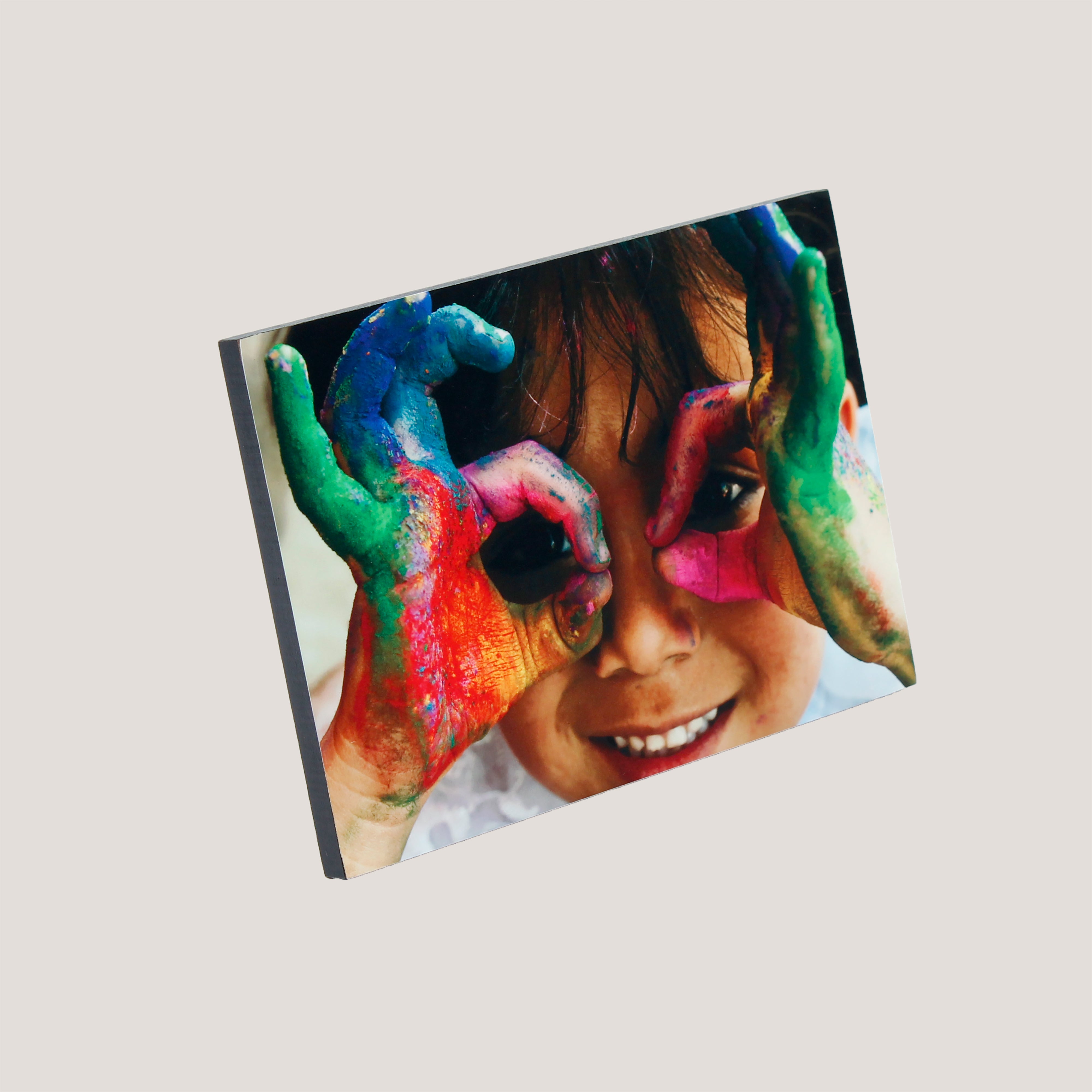 5x7 Wood Photo Panel by Peleman – premium hardboard MDF with sleek black finish for modern photo display