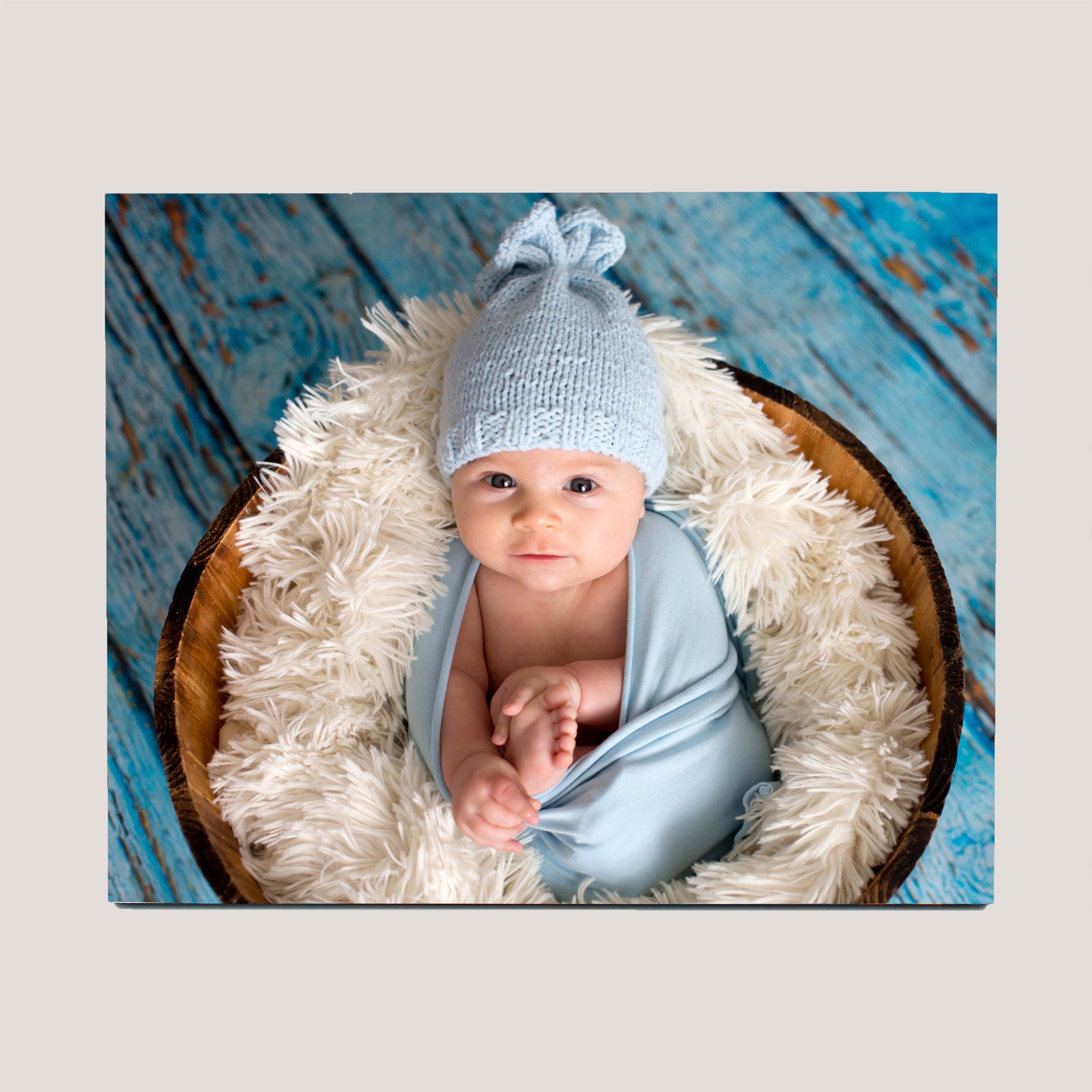 8x10 Wood Photo Panel by Peleman – premium black MDF hardboard for modern photo display.