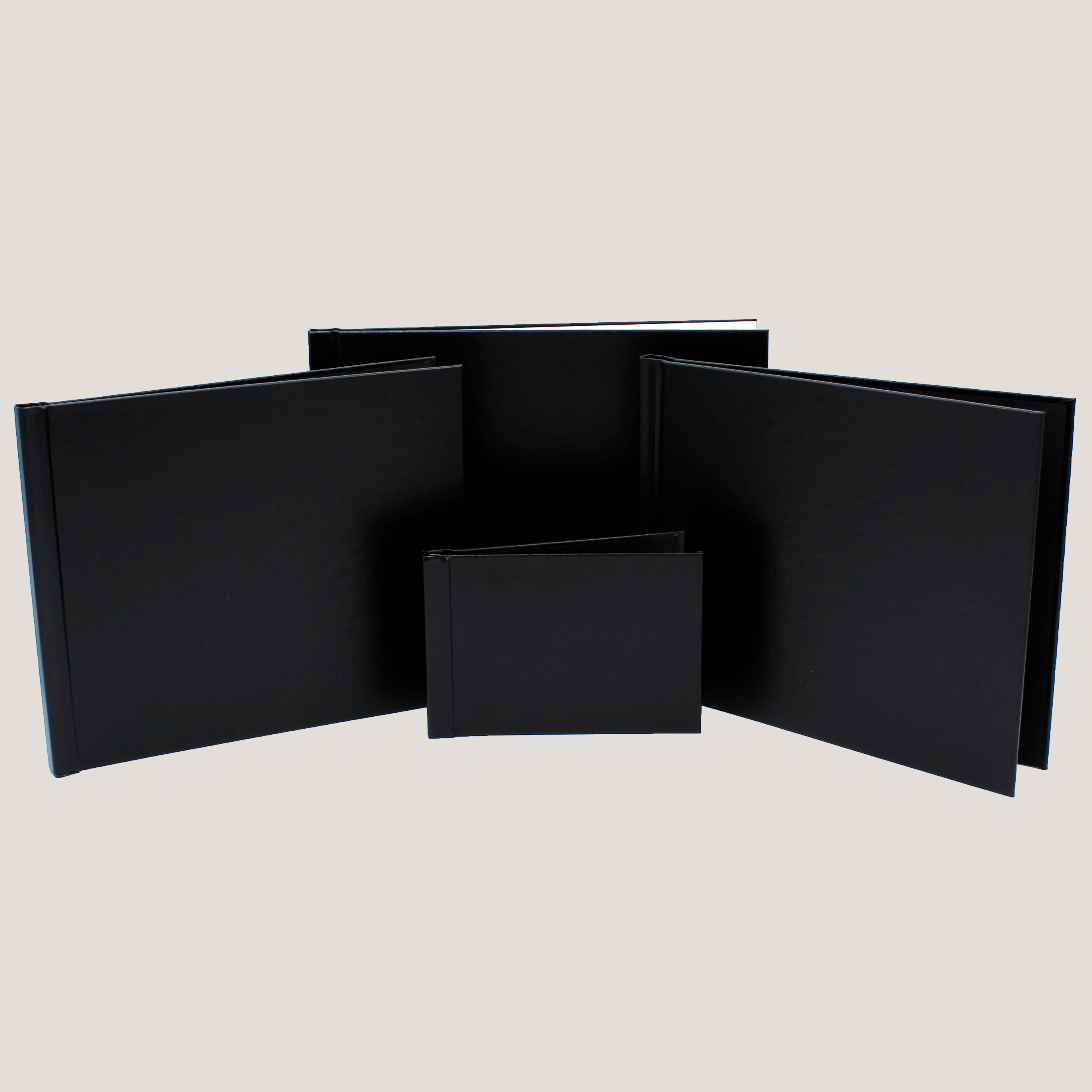 Astrale Black Clamp Binding Photobook – reusable hardcover photo album with clamp binding system by Peleman