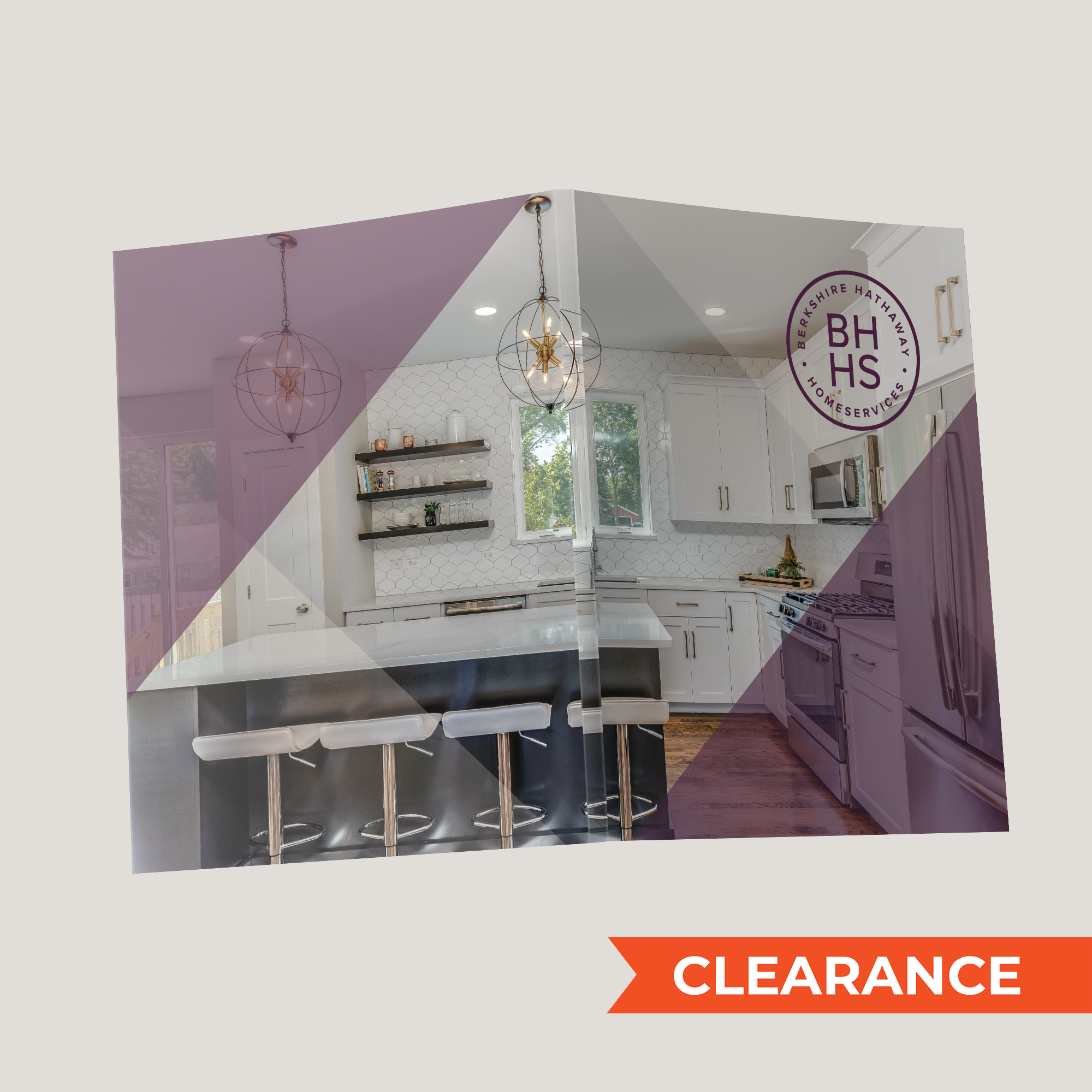 BHHS Kitchen Lay Flat Softcover presentation cover by Peleman in Berkshire Hathaway HomeServices design clearance pack of 40