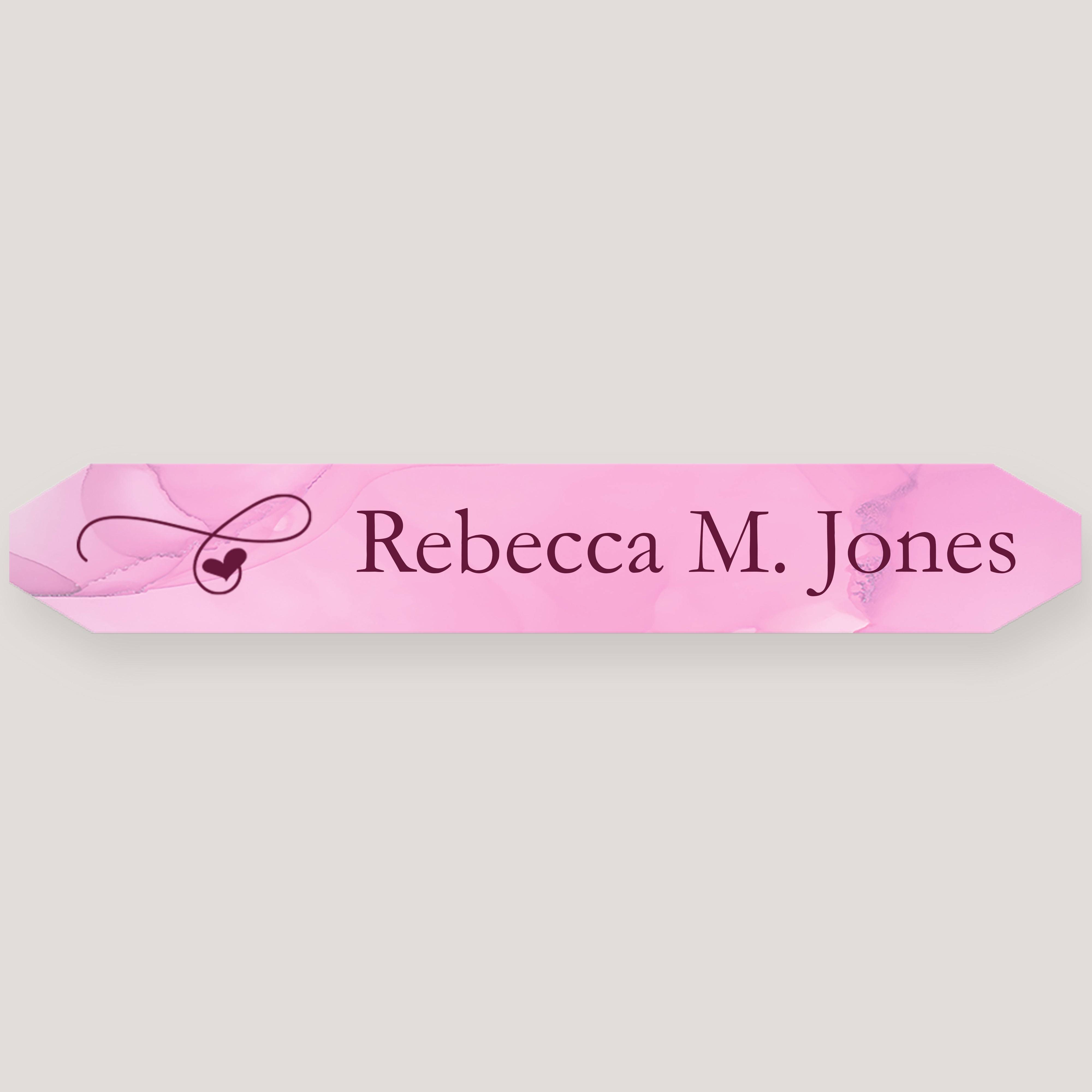 Name Bar Print in Plates (10 Pack)