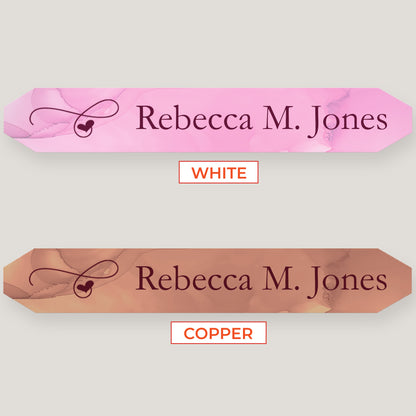 Name Bar Print in Plates (10 Pack)