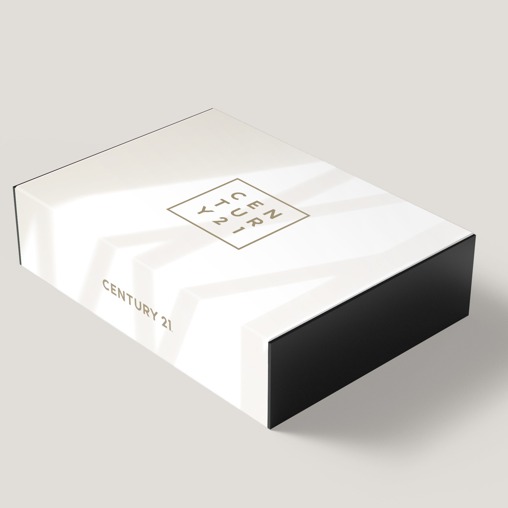 Century 21 Nest Large Gift Box. Stylish and sturdy design for presenting gifts or materials with professionalism. Perfect for client use.