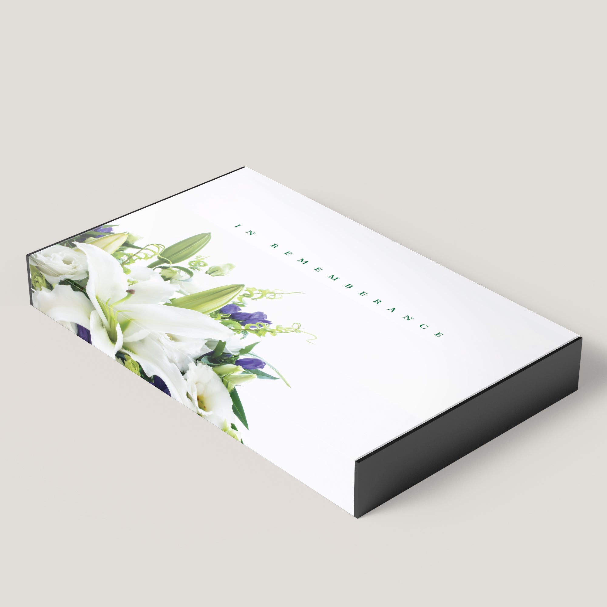 Funeral White Flower 1.75" Keepsake Box (10 Pack)