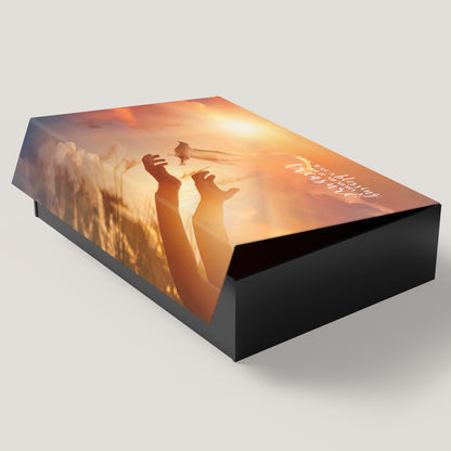 Funeral Sunset Dove 3.5" Keepsake Box  (10 Pack)