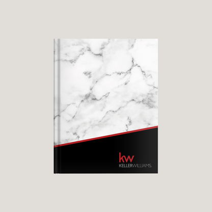 KW Logo Marble Black- (10 Pack) Lay Flat HARDCOVER - CLEARANCE