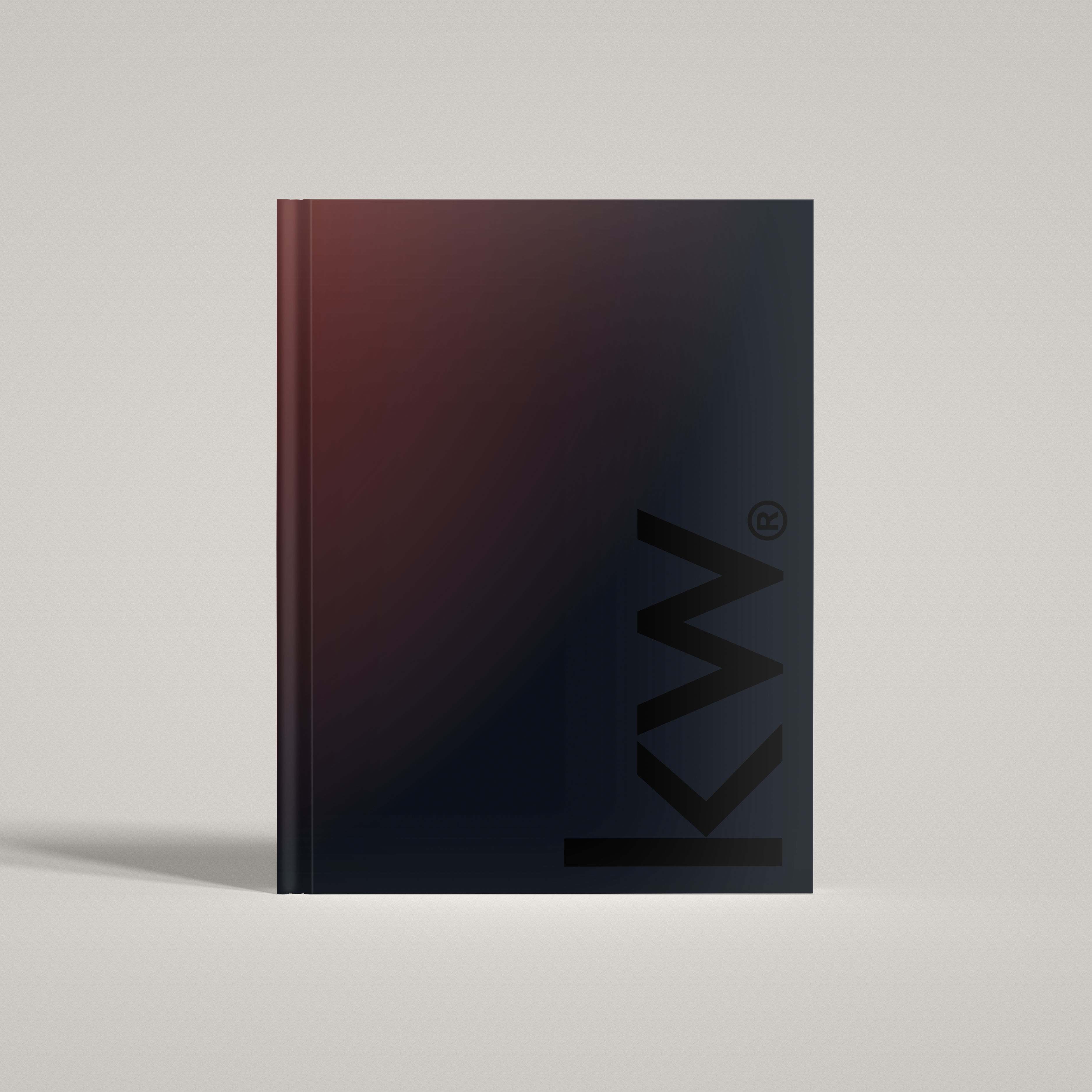 KW Ombre Red Bindable - Lay Flat HARDCOVER Soft Touch (10 Pack)