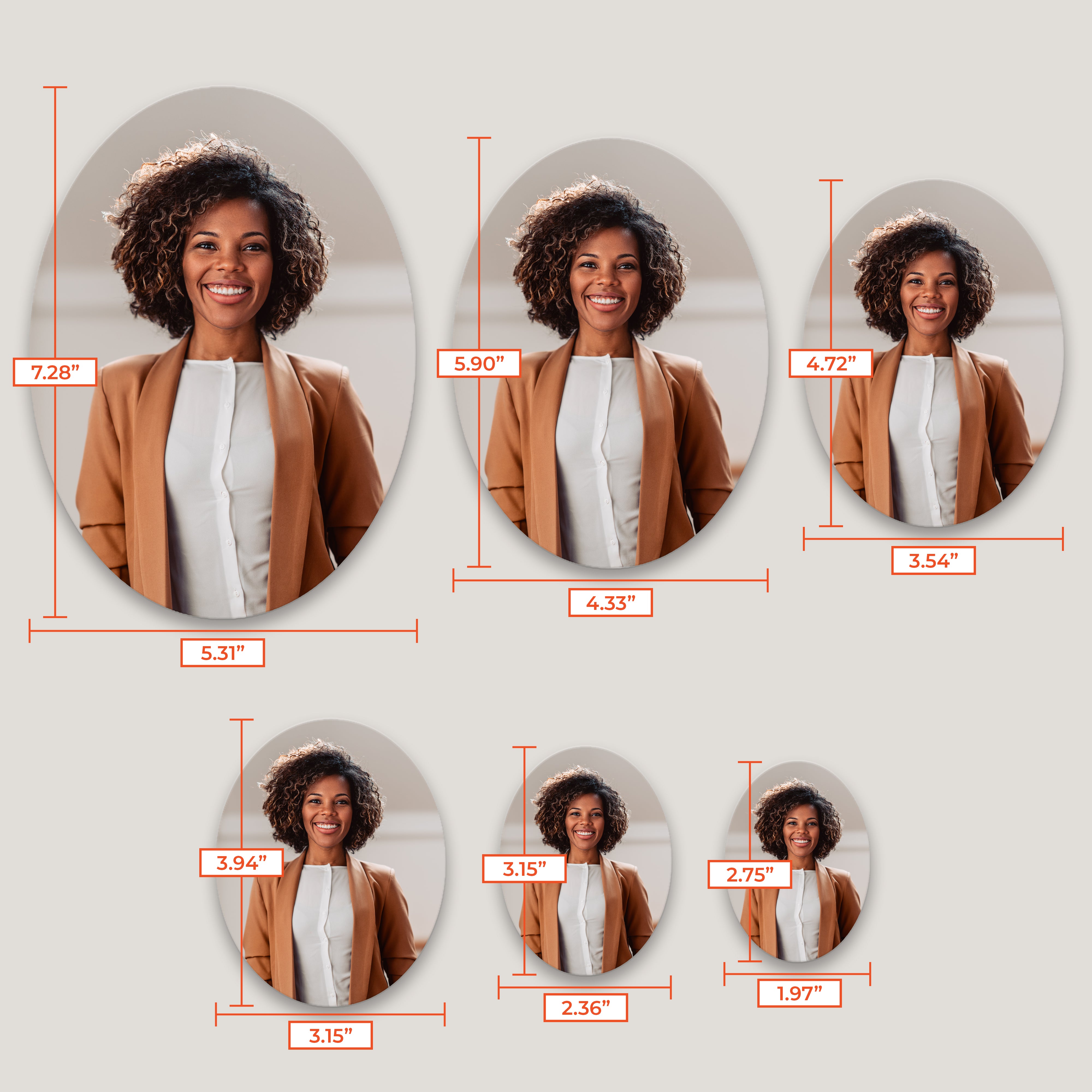 Oval Print in Plates (10 Pack)