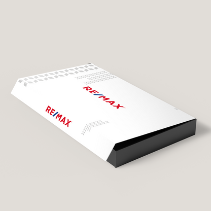 RE/MAX Dawn 1.75 Presentation Box. Modern design with durable build, created to elevate property and listing presentations with style.