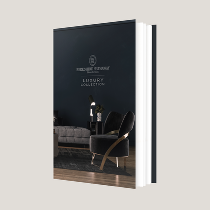 Side angle of BHHS Luxury Living Lay Flat Softcover showing lay flat binding spine 40 capacity