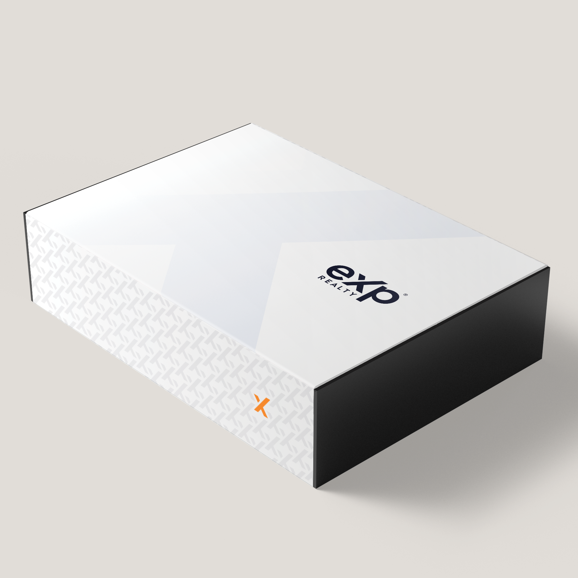 eXp Realty White Large Gift Box. Crisp white design with lasting durability, crafted for professional gift giving and presentations.