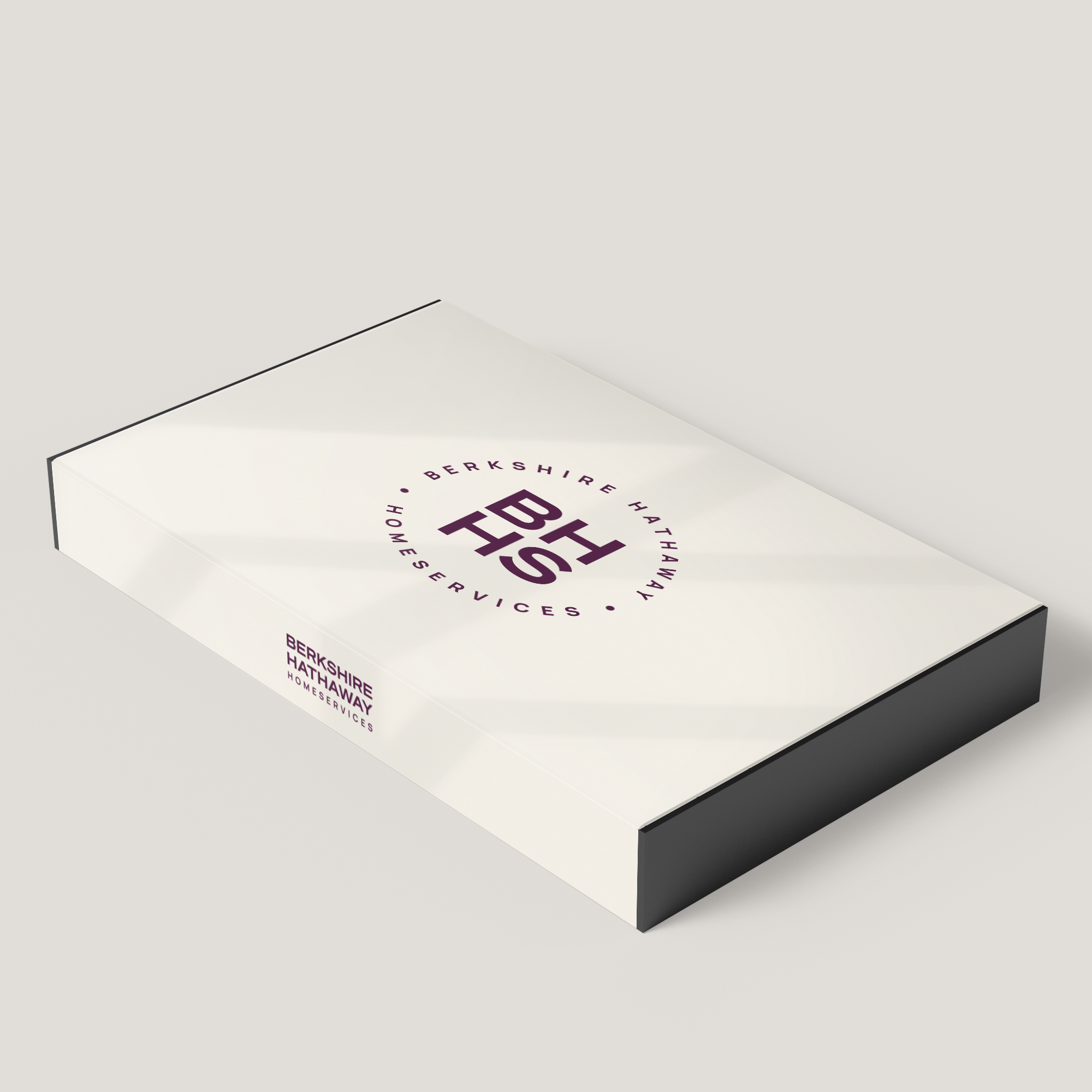 BHHS Tan 1.75 Presentation Box (10 Pack). Neutral tan finish with durable design, perfect for client presentations.