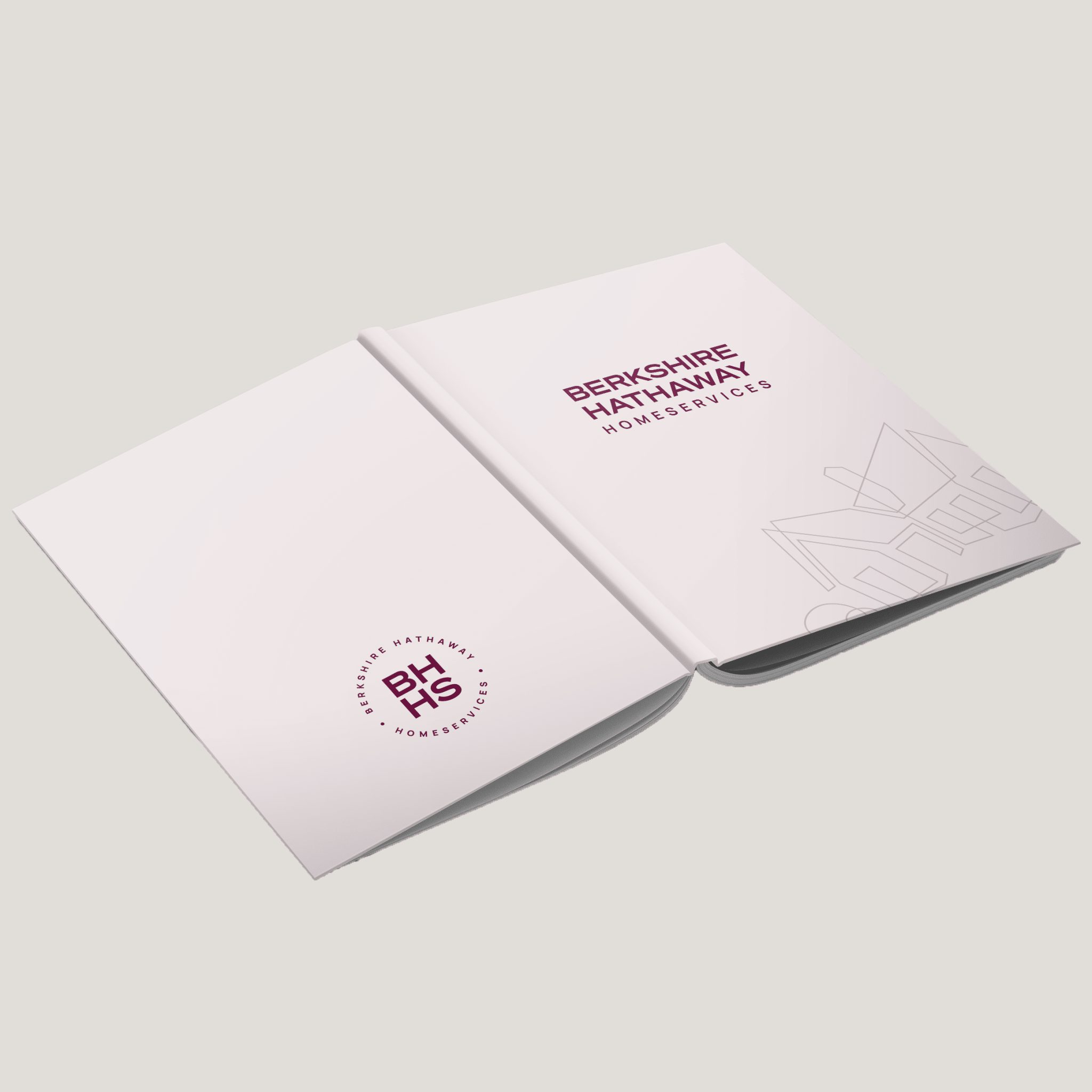 BHHS Rose - Lay Flat HARDCOVER Soft Touch (10 Pack) - Peleman Industries Inc. - 