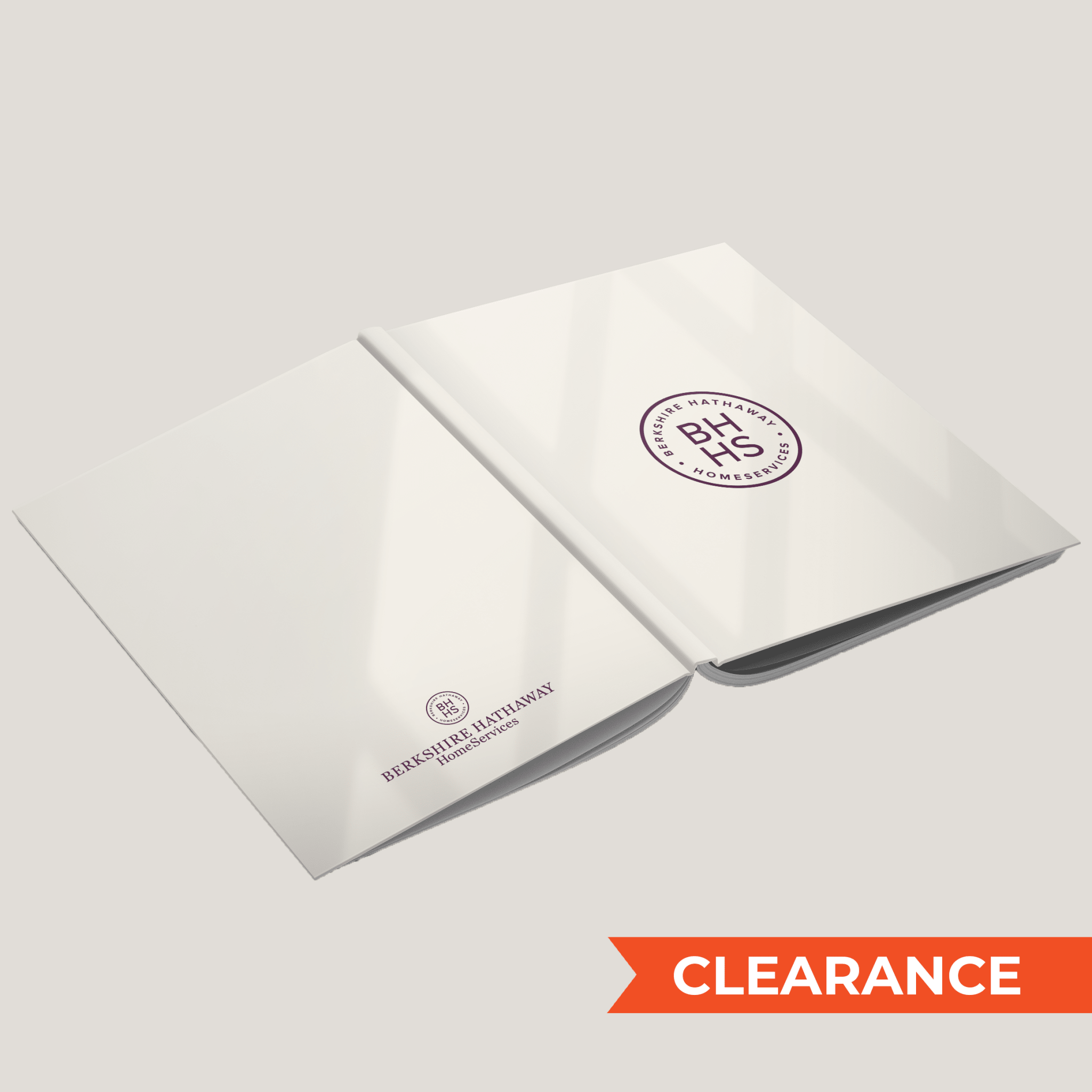 BHHS Tan - Lay Flat HARDCOVER - CLEARANCE (10 Pack) - Peleman Industries Inc. - 