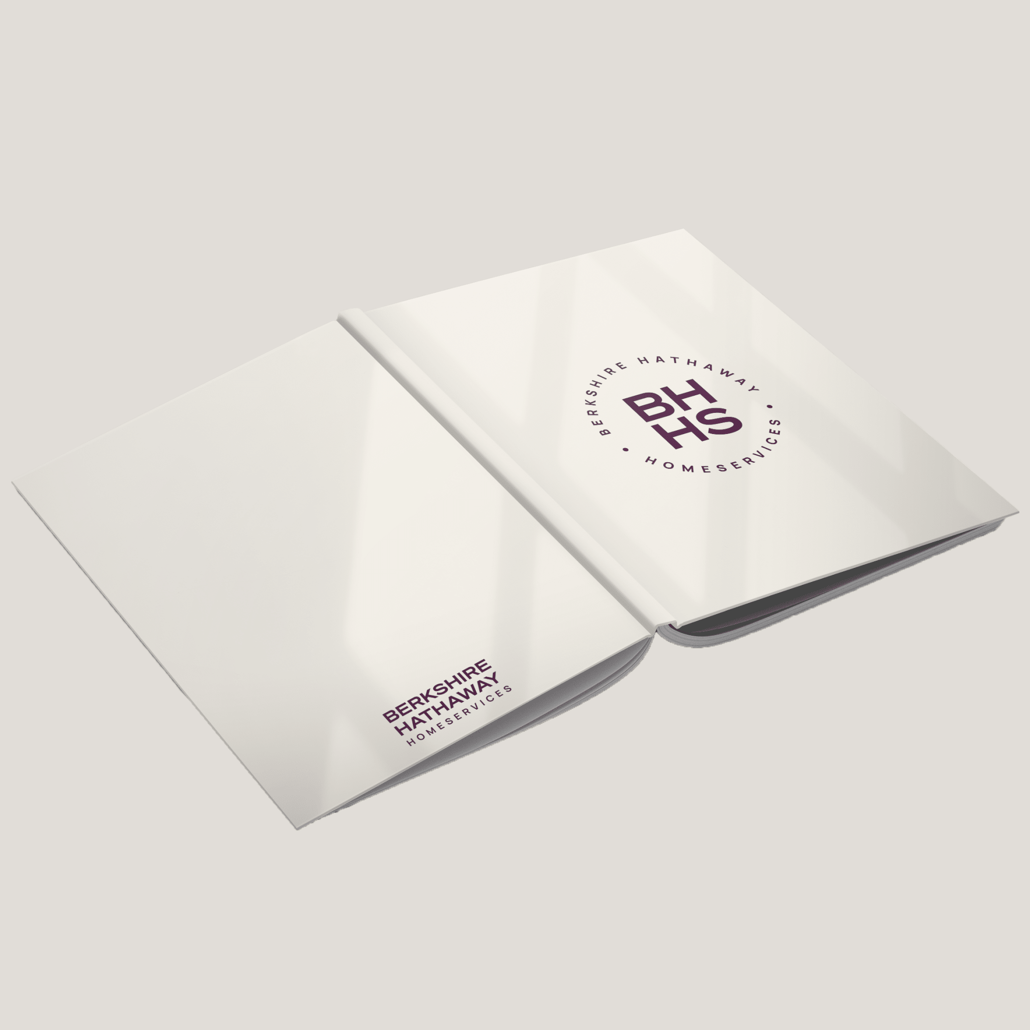 BHHS Tan - Lay Flat HARDCOVER Soft Touch (10 Pack) - Peleman Industries Inc. - 