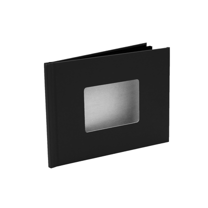 Black Peel & Stick Photo Books - Peleman Industries Inc. - 6x8 inch - 3x4.125 inch Window -