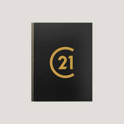 C21 Black Leather - Lay Flat HARDCOVER - CLEARANCE (10 Pack) - Peleman Industries Inc. - 