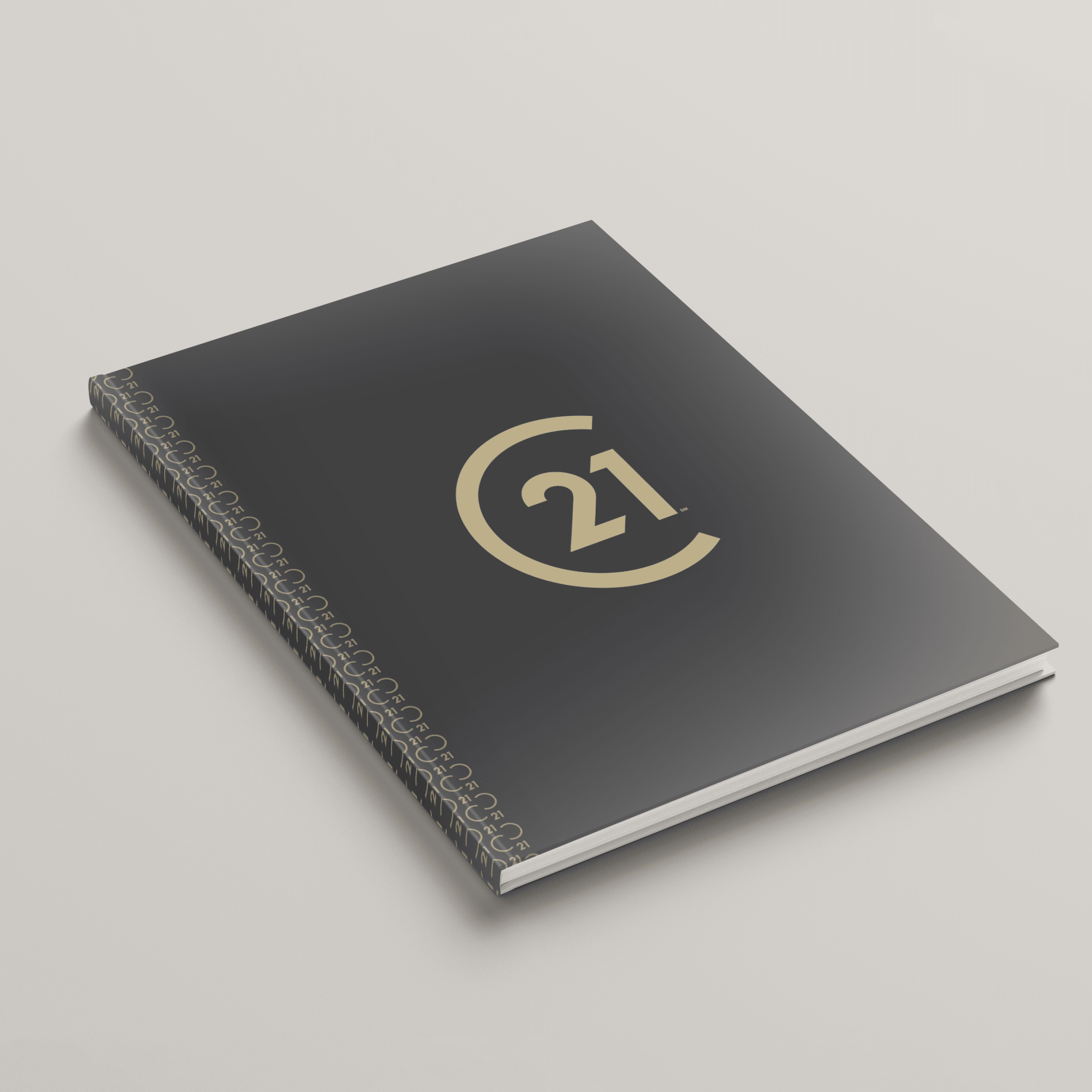 C21 Charcoal - Lay Flat HARDCOVER Soft Touch (10 Pack) - Peleman Industries Inc. - 