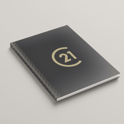 C21 Charcoal - Lay Flat HARDCOVER Soft Touch (10 Pack) - Peleman Industries Inc. - 