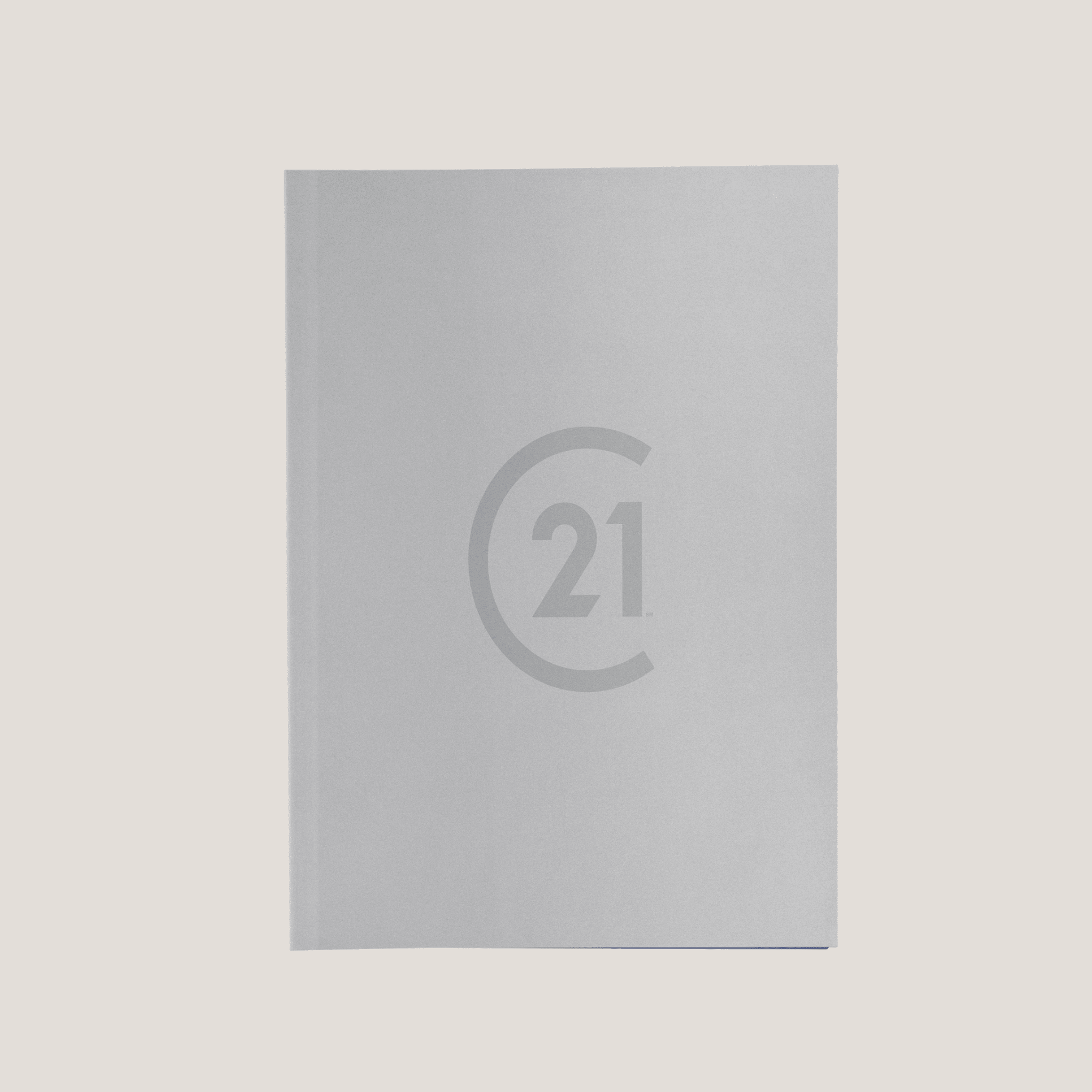 C21 Light Grey - Lay Flat POCKET FOLDER - CLEARANCE (40 Pack) - Peleman Industries Inc. - 