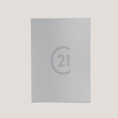 C21 Light Grey - Lay Flat POCKET FOLDER - CLEARANCE (40 Pack) - Peleman Industries Inc. - 