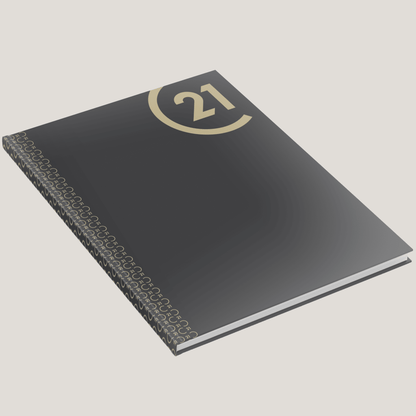 C21 Solid Repeat Spine - Lay Flat HARDCOVER - CLEARANCE (10 Pack) - Peleman Industries Inc. - 