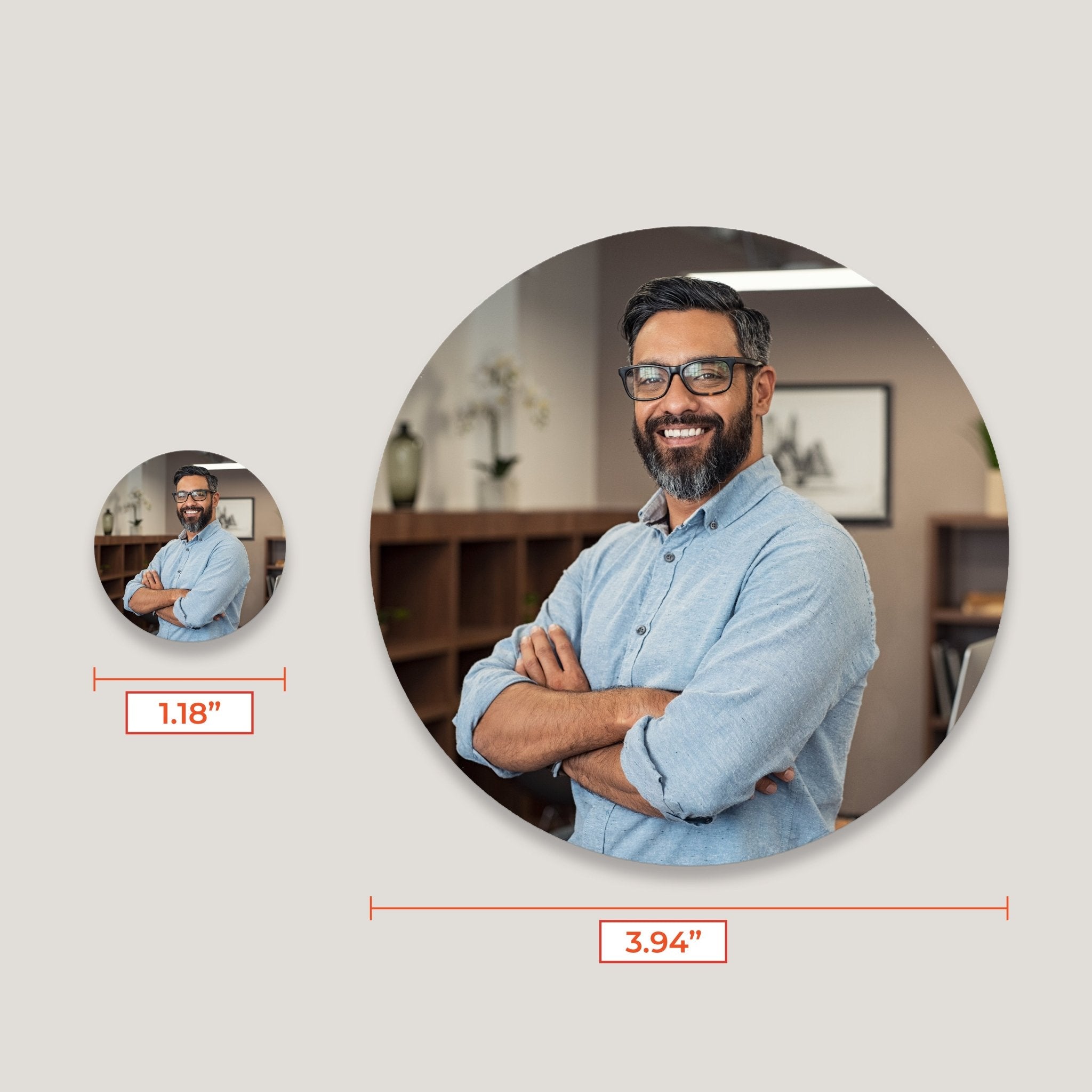 Circle Print in Plates (10 Pack) - Peleman Industries Inc. - 1.18in Round - 