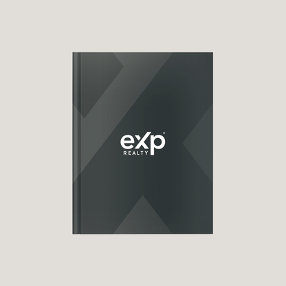 eXp Black/Grey - Lay Flat HARDCOVER - CLEARANCE (10 Pack) - Peleman Industries Inc. - 