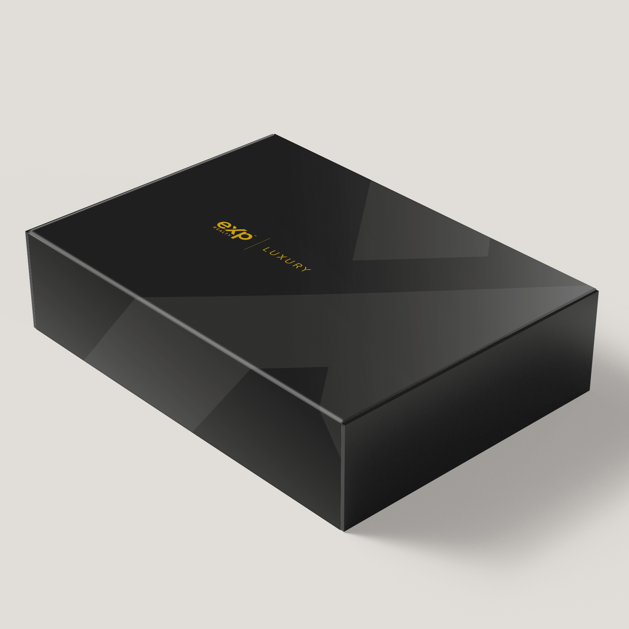 eXp Luxury Gift box with Flutes - Peleman Industries Inc. - Black Onyx - 