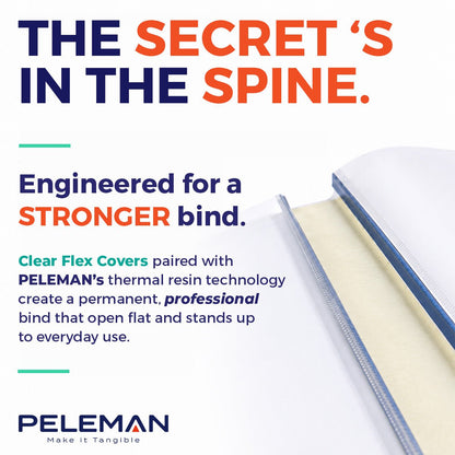 peleman clear covers for everyday office use, corporate report presentation