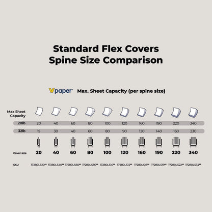 Flex Covers - Peleman Industries Inc. - Black - 20 Sheets Max - 110/Box - 