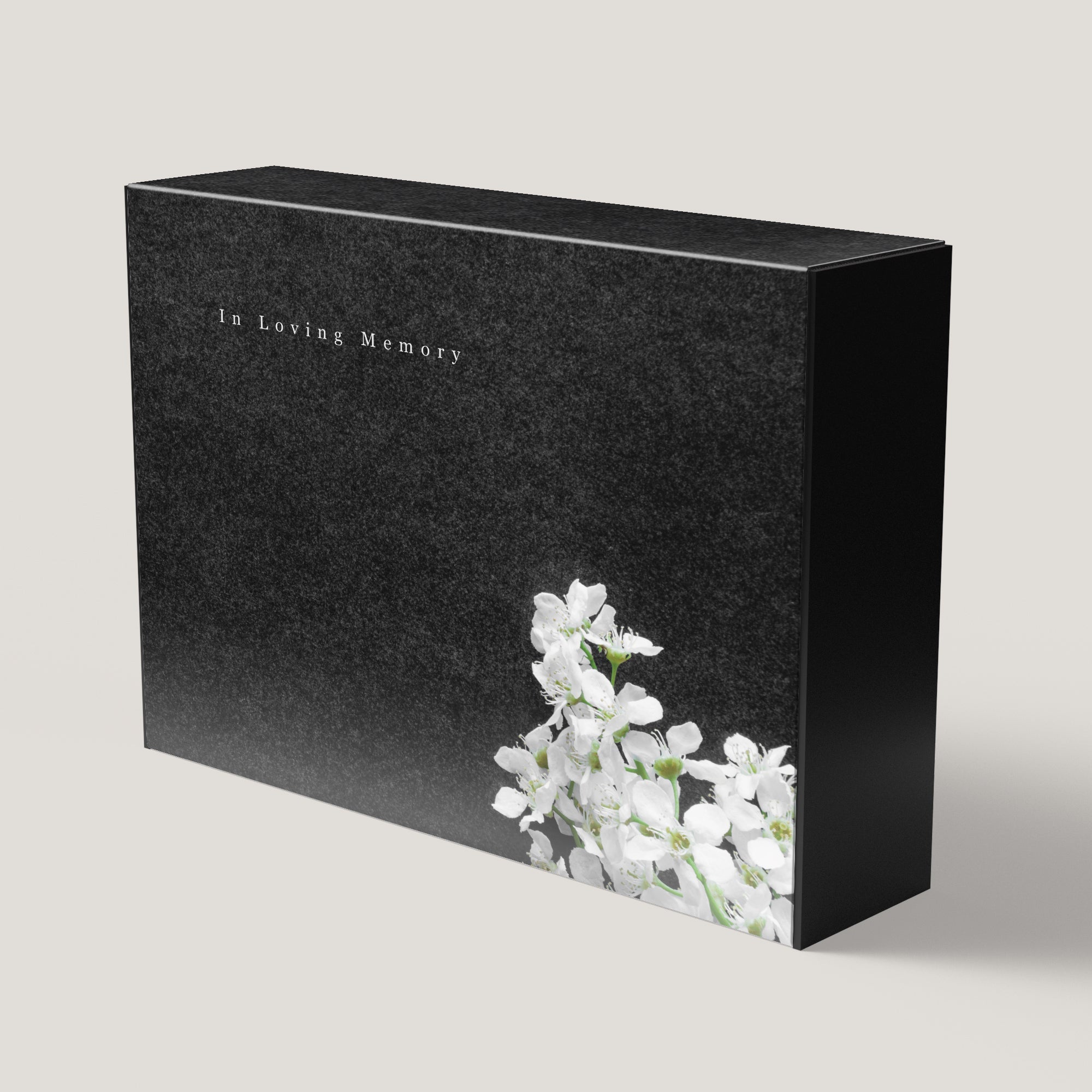 Funeral Black Flower 3.5" Keepsake Box (10 Pack) - Peleman Industries Inc. - 