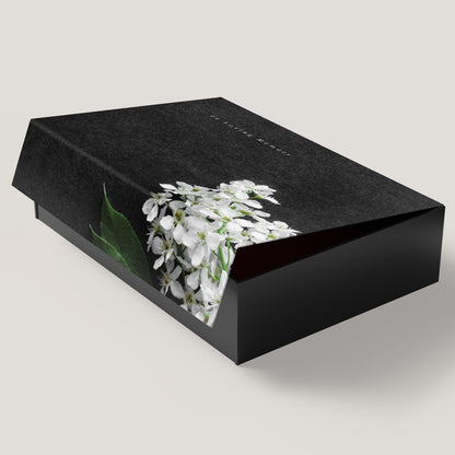 Funeral Black Flower 3.5" Keepsake Box (10 Pack) - Peleman Industries Inc. - 