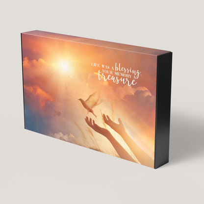 Funeral Sunset Dove 1.75" Keepsake Box (10 Pack) - Peleman Industries Inc. - 