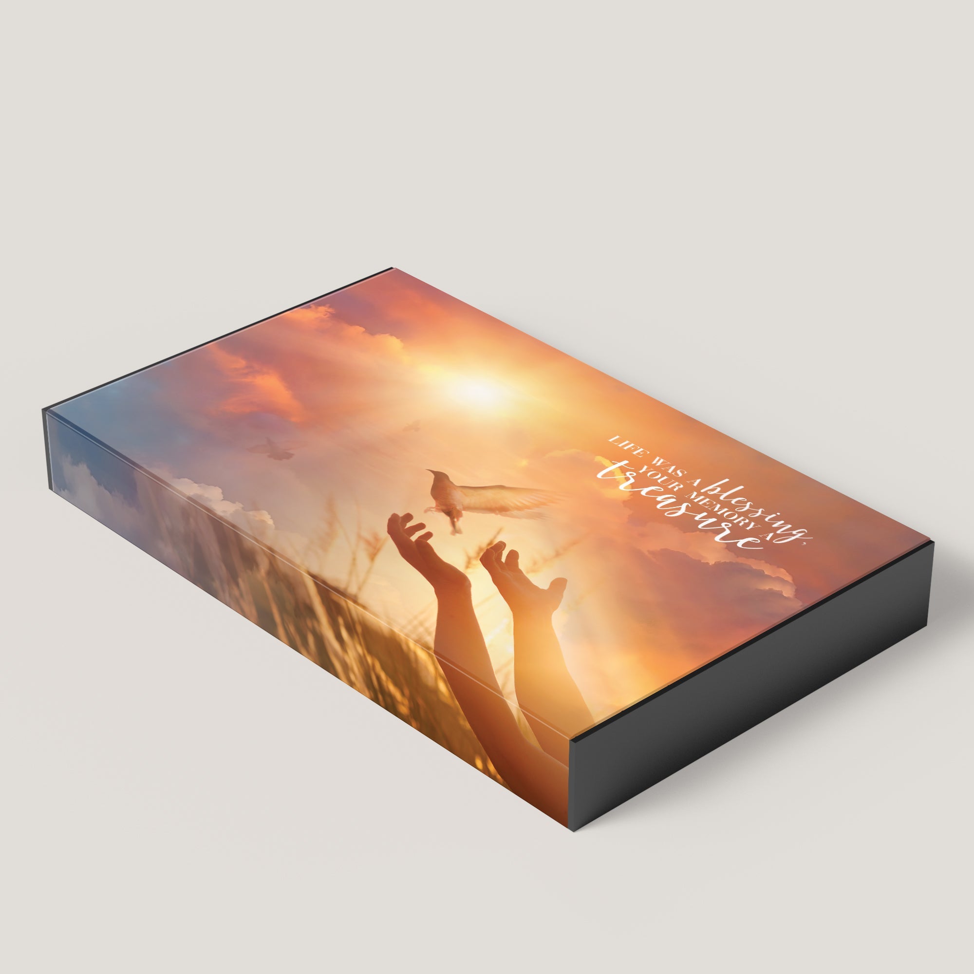 Funeral Sunset Dove 1.75" Keepsake Box (10 Pack) - Peleman Industries Inc. - 