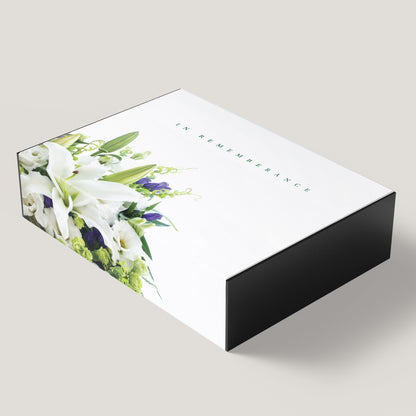 Funeral White Flower 3.5" Keepsake Box (10 Pack) - Peleman Industries Inc. - 