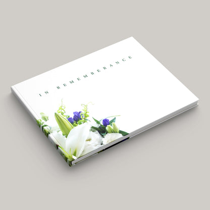 Funeral White Flower Registry Hardcover (10 Pack) - Peleman Industries Inc. - 