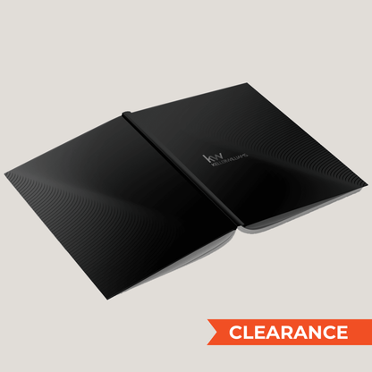 KW Basic Black - (10 Pack) Lay Flat HARDCOVER - CLEARANCE - Peleman Industries Inc. - 
