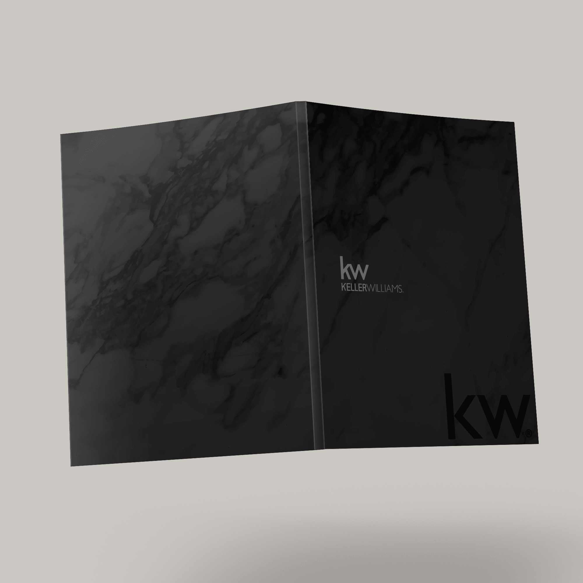 KW Black Marble Bindable - Lay Flat SOFTCOVER Soft Touch (40 Pack) - Peleman Industries Inc. - 