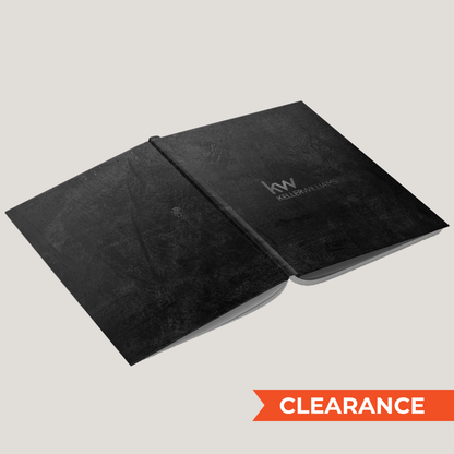 KW Black Texture - (10 Pack) Lay Flat HARDCOVER - CLEARANCE - Peleman Industries Inc. - 