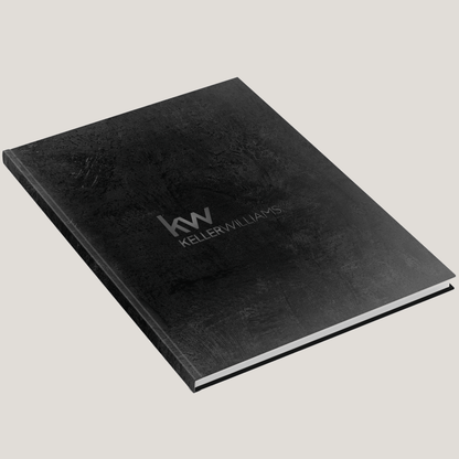 KW Black Texture - (10 Pack) Lay Flat HARDCOVER - CLEARANCE - Peleman Industries Inc. - 