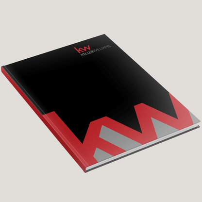 KW Logo Black - (10 Pack) Lay Flat HARDCOVER - CLEARANCE - Peleman Industries Inc. - 
