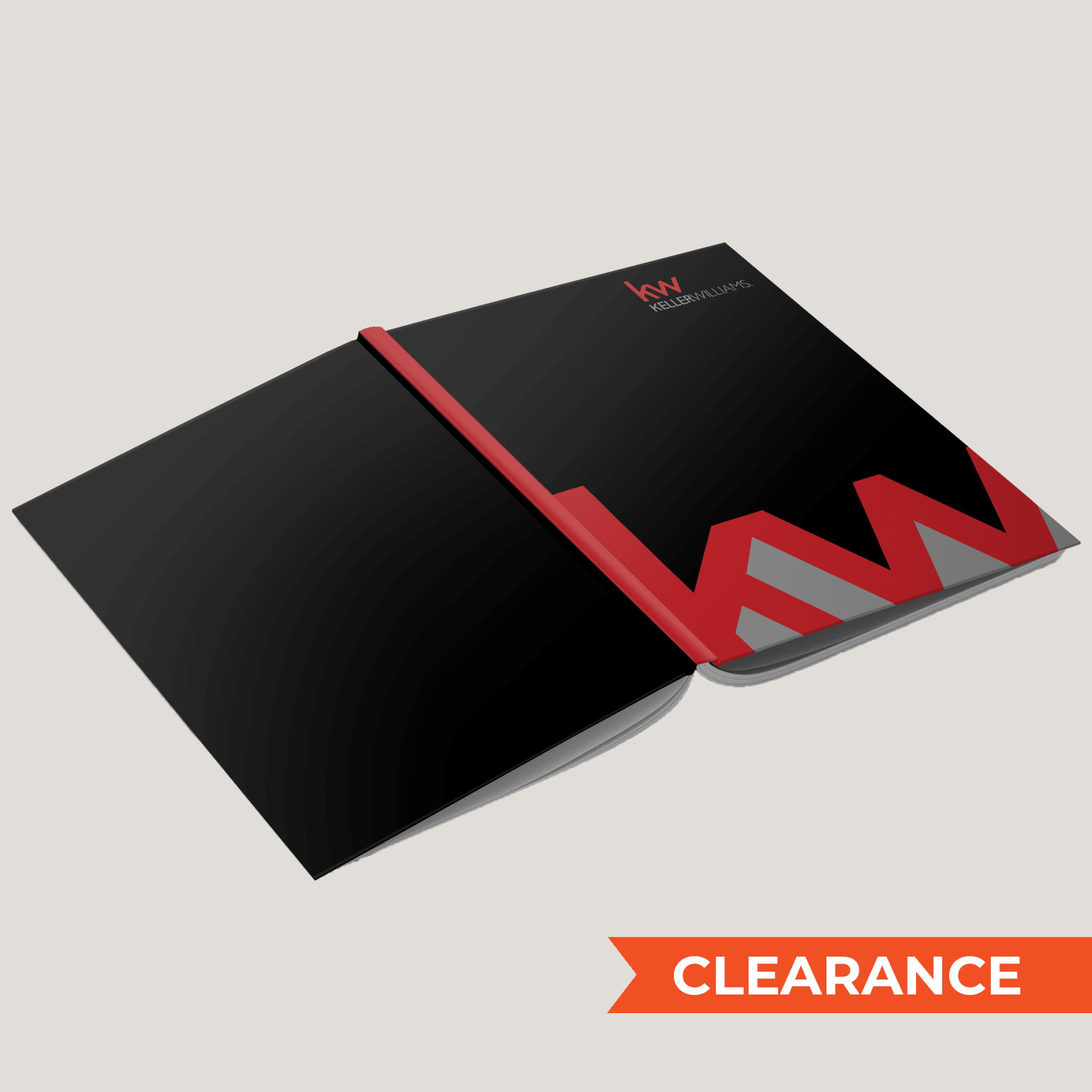 KW Logo Black - (10 Pack) Lay Flat HARDCOVER - CLEARANCE - Peleman Industries Inc. - 