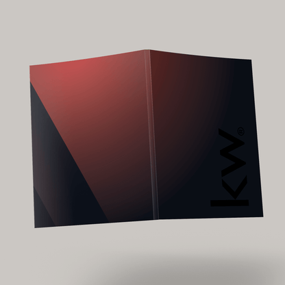 KW Red Ombre Bindable - Lay Flat SOFTCOVER Soft Touch (40 Pack) - Peleman Industries Inc. - 