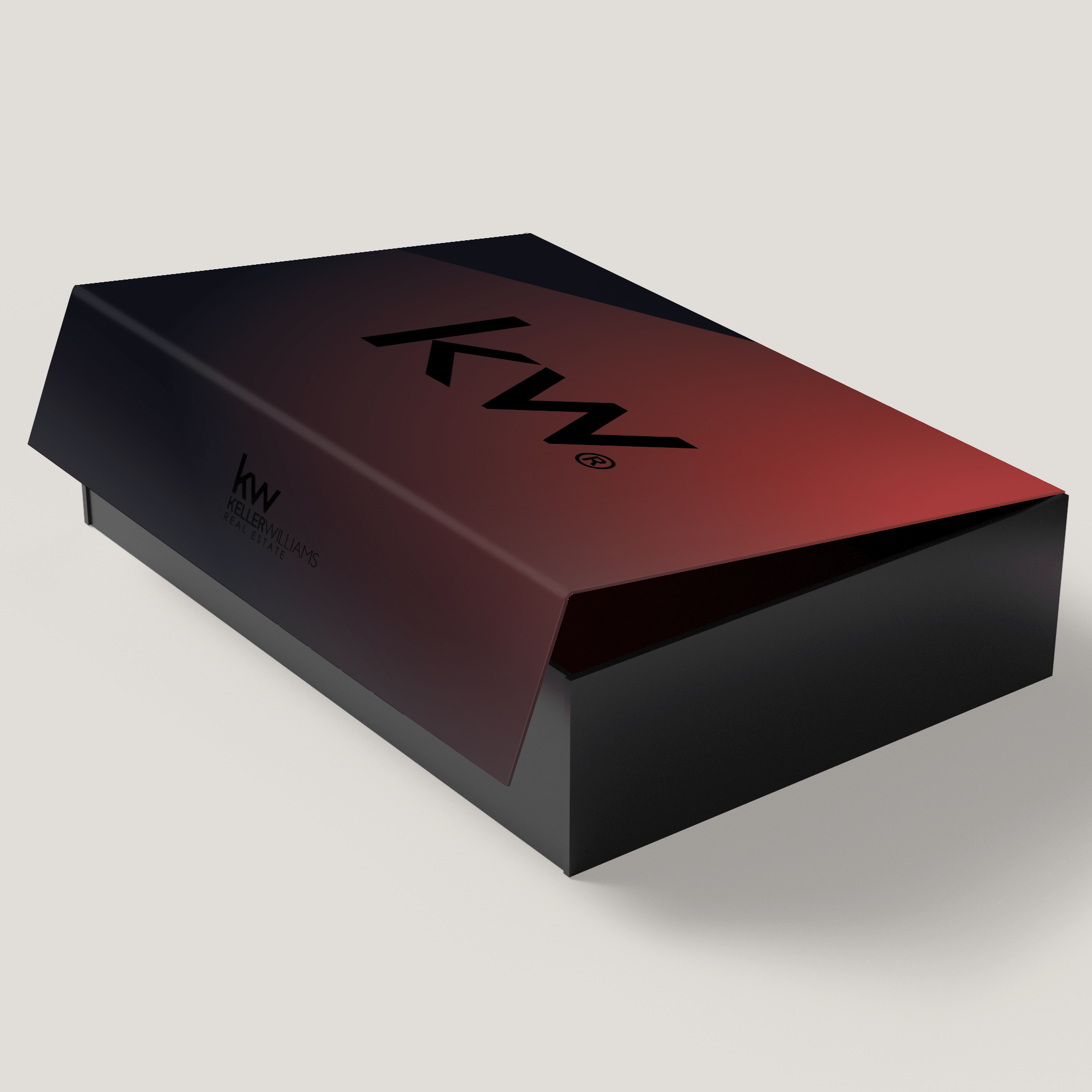 KW Red Ombre Large Gift Box (10 Pack) - Peleman Industries Inc. - 