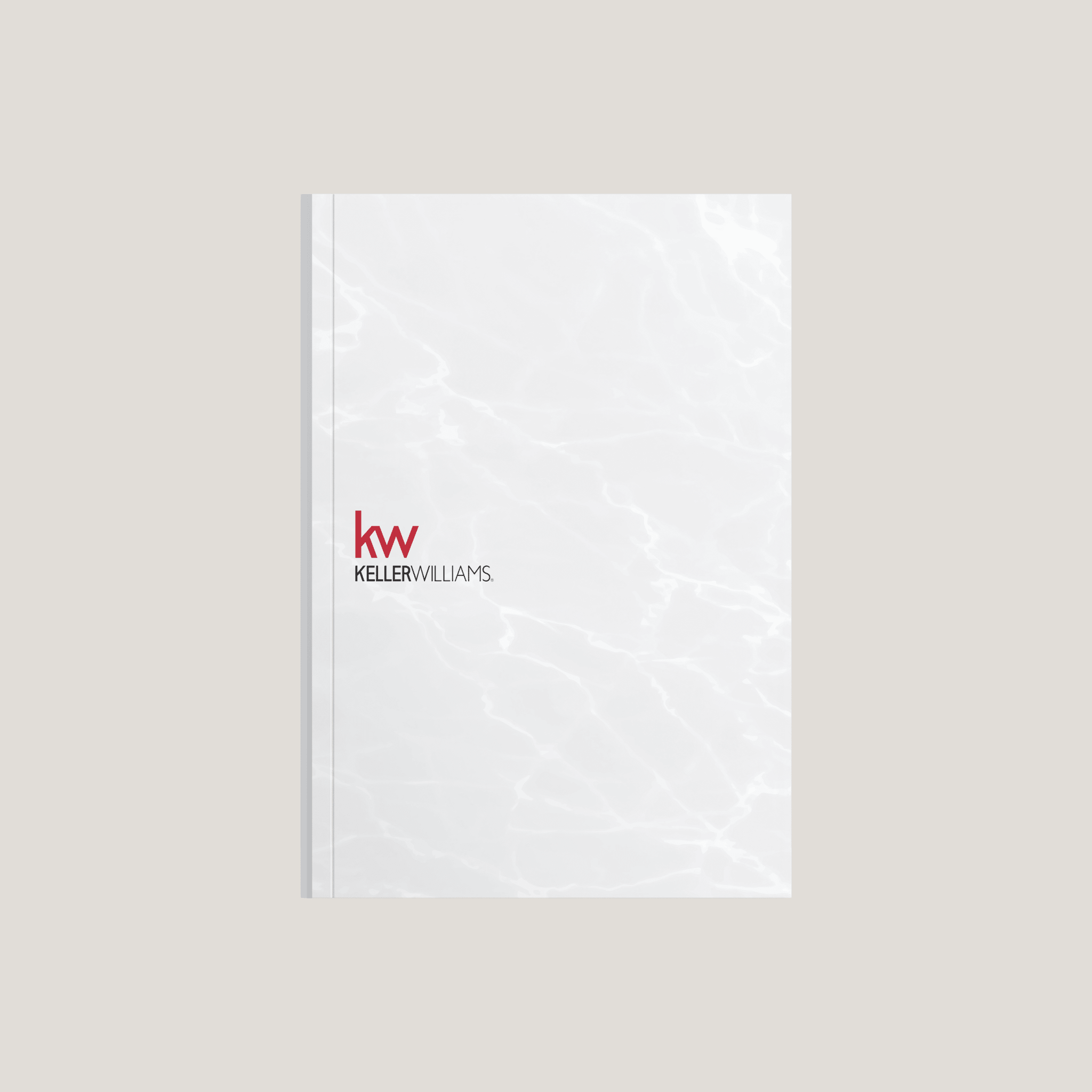 KW White Marble - (40 Pack)Lay Flat SOFTCOVER - CLEARANCE (40 Pack) - Peleman Industries Inc. - 