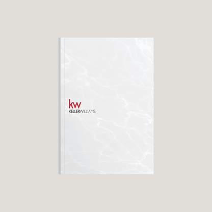 KW White Marble - (40 Pack)Lay Flat SOFTCOVER - CLEARANCE (40 Pack) - Peleman Industries Inc. - 