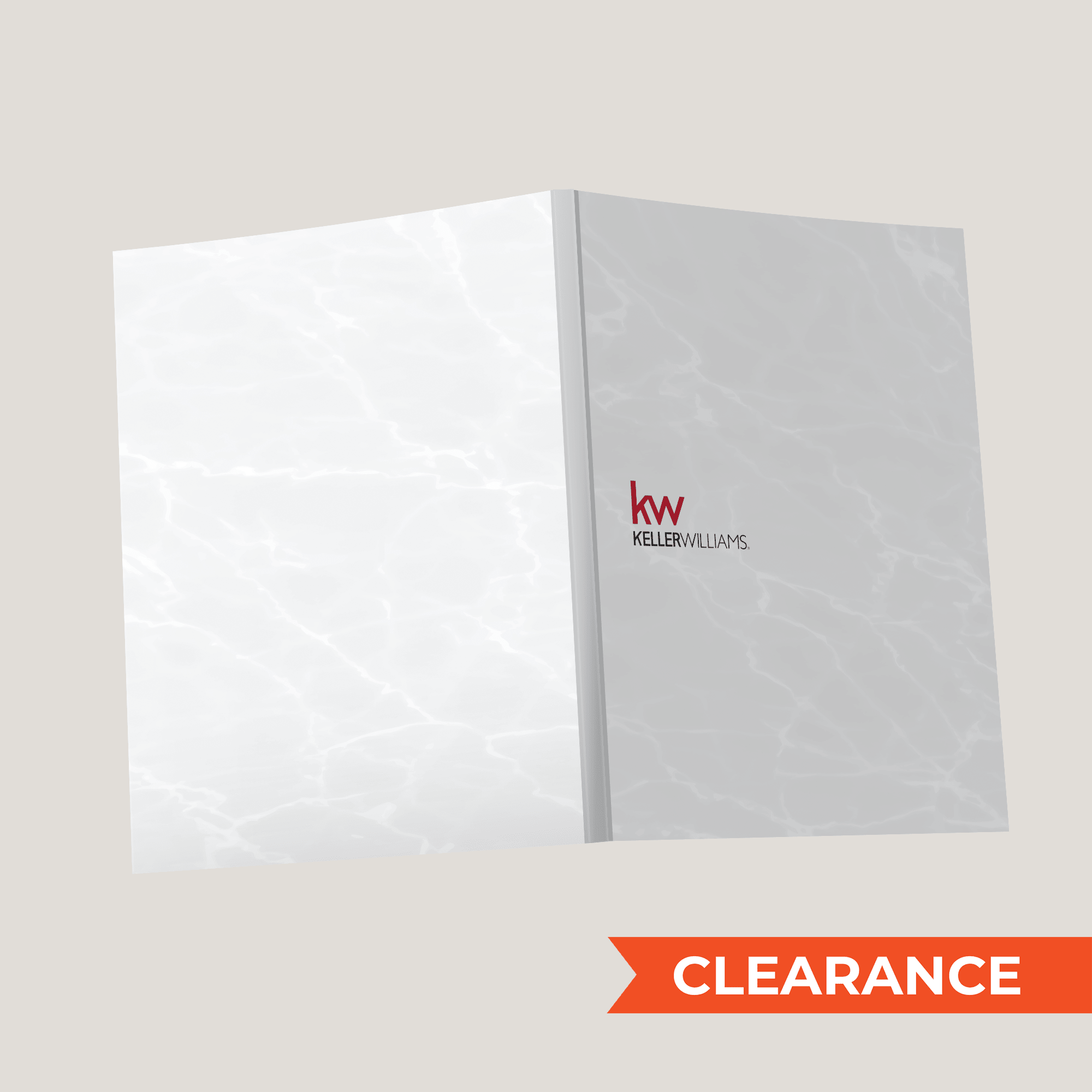 KW White Marble - (40 Pack)Lay Flat SOFTCOVER - CLEARANCE (40 Pack) - Peleman Industries Inc. - 