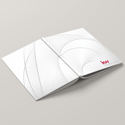 KW White Nautilus Bindable - Lay Flat HARDCOVER Soft Touch (10 Pack) - Peleman Industries Inc. - 